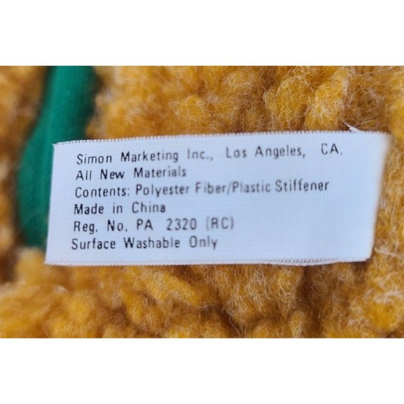 Muppet Babies Fozzie Bear Plush Stuffed Animal Christmas 1987 Vintage - Picture 6 of 7